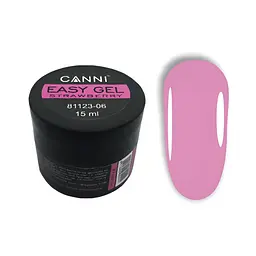 Гель для нарощування Canni Easy gel 06 Strawberry 15 мл - мініатюра 2
