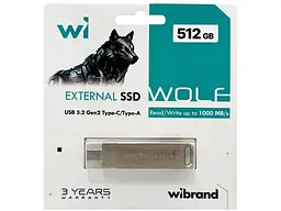 SSD-накопичувач Wibrand Wolf 512 GB Silver (WIEXSSD/WO512GB) - мініатюра 5