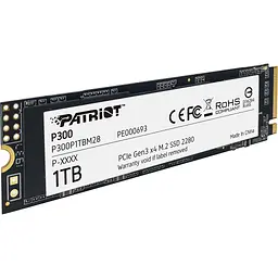 Накопичувач SSD M.2 2280 1TB Patriot (P300P1TBM28) - мініатюра 2