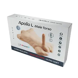 Торс з фалоімітатором на присосці SilexD Apollo L Male Torso, суперреалістичний, термореактивний - мініатюра 7
