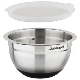 Миска з силіконовою кришкою Barazzoni AISI 16 см 1 л (810160016)