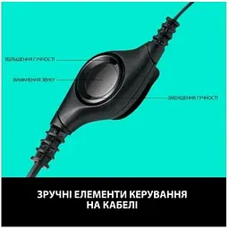 Гарнітура Logitech H390 USB чорна (981-000406, 981-000014) - мініатюра 7