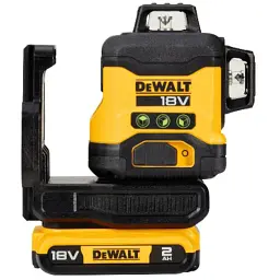 Лазерний нівелір DeWALT 18В XR Li-Ion, зелений промінь, 2Ah, ЗУ, кейс (DCLE34031D1) - мініатюра 1