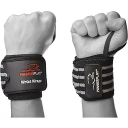 Бинти кистьові PowerPlay 3081 Black/Grey - мініатюра 6