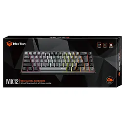 Клавіатура Meetion MK12 Bluetooth/USB Type-C Black (MT-MK12-A-RUA) - мініатюра 3