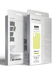Силиконовый чехол с MagSafe для Apple iPhone 17, ICON2 MagCase, желтый, противоударный, панель с мягкой подкладкой, защита всего корпуса, поддержка беспроводной зарядки, совместим с защитными стеклами и пленками, ArmorStandart (ARM88990) - мініатюра 10