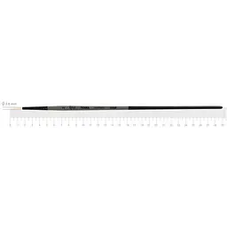 Пензель синтетика кругла TERRA 1608R №2 довга ручка Rosa