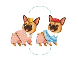 Магнітна гра Одягалка: Кумедні пси, DoDo - мініатюра 3