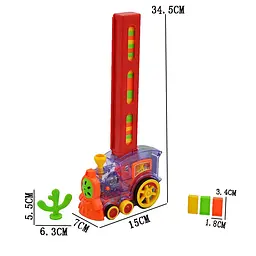 Дитяча іграшка Потяг Доміно на Батарейках Domino Train - мініатюра 5