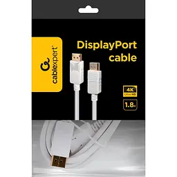 Кабель Cablexpert DisplayPort-DisplayPort V 1.2 1.8 м (CC-DP2-6-W) - мініатюра 2