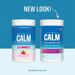 Магній Natural Vitality CALM Magnesium Supplement смак малина лимон 60 жувальних цукерок - мініатюра 3