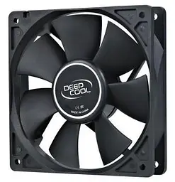Вентилятор 120 мм, DeepCool XFAN 120, чорний, 120x120x25 мм, 1300 об/хв, 23.7 дБ, 3-pin/Molex, гідродинамічний підшипник