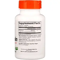 Артемізинін Doctor's Best Artemisinin 100 мг 90 вегетаріанських капсул - мініатюра 2
