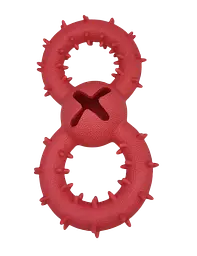 Жувальна іграшка для собак Bonny figure 8 bone-piercing, Червоний