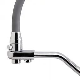 Змішувач для кухні на дві води Frap F4374 сірий/хром - мініатюра 2