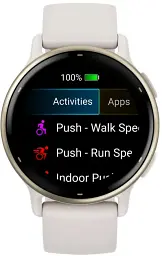 Смарт-годинник Garmin Vivoactive 5 Cream Gold Aluminum Bezel with Ivory Case and Silicone Band (010-02862-11/5B) - мініатюра 2