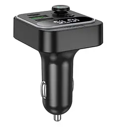 Автомобільний FM модулятор (трансмітер) Hoco E86 2хUSB Type-C PD48W + QC3.0 - мініатюра 4