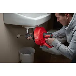 Акумуляторна машина для прочищення MILWAUKEE, M12 BDC6-202C, трос 6м (зарядний пристрій С12 С , 2 акумулятори М12 В2 2Аг, відро, карт - мініатюра 5