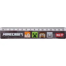 Лінійка Yes Minecraft 15 см (370691)