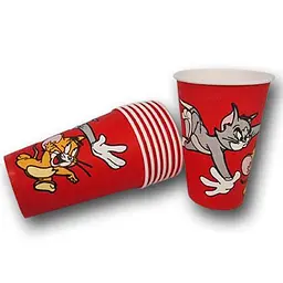 Одноразові паперові стакани з малюнком для кави 340 мл "Tom and Jerry" 50 шт/уп. - мініатюра 2