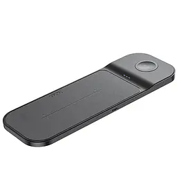 БЗП Hoco CQ6 Power 3-in-1 wireless fast charger (for Samsung Watch) Black - мініатюра 3