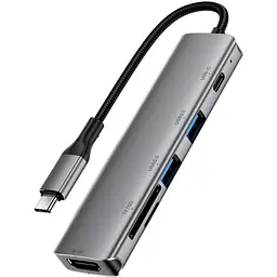 Док-станція Acefast J18 USB 3.0 Type-C 6-in-1