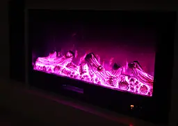 Електричний камін Lindos 1500Вт Bluetooth звук потріскування дров (10080110) - мініатюра 9