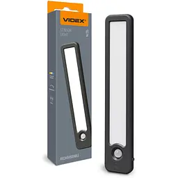 LED Світильник акумуляторний з датчиком руху VIDEX VL-NL135B, чорний (VL-NL135B)