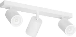 Стельовий прожектор Klighten 3 Spots GU10  Білий Регульований обертовий сучасний металевий стельовий світильник