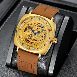 Чоловічий наручний годинник 8274 Gold Forsining acs0031400 - мініатюра 4