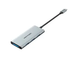 Мультипортовий адаптер Vention 7-in-1 USB-C to HDMI/USB3.0x3/SD/TF/PD (TOPHB)