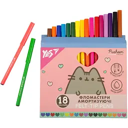 Набір фломастерів Yes Pusheen амортизуючих 18 шт. (650584) - мініатюра 3