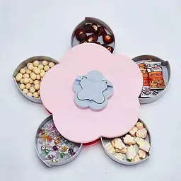 Тарілка - органайзе що обертається манежниця  фруктовниця Flower Candy Box - мініатюра 4