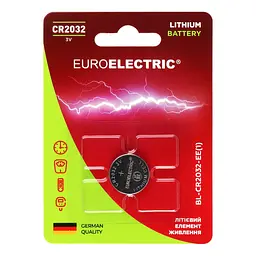 Батарейка Euroelectric CR2032 3V, 1 шт. - мініатюра 2