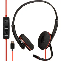 Комп'ютерна гарнітура Poly Blackwire 3220 USB-A/C (8X228AA) [113887] - мініатюра 2