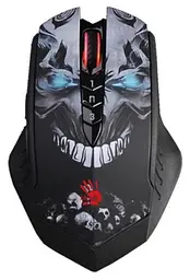 Миша Bloody R80 Plus Skul Black, Laser, Wireless+USB, 4000 cpi, metal feet, підсвічування