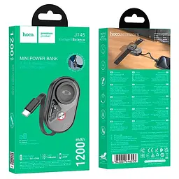 УМБ Hoco Whale power bank with wireless charger for iWatch J145 1200mAh - мініатюра 2