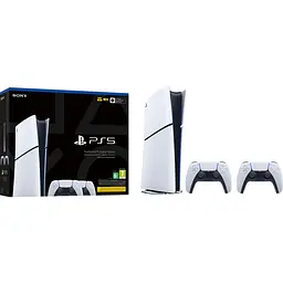 Ігрова консоль PlayStation Sony 5 Slim Digital Edition (2 геймпади Dualsense) (1000042066) - мініатюра 2