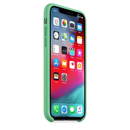 Чохол Silicone Case без Logo AA для Apple iPhone XS Max 6.5" Зелений / Spearmint - мініатюра 3