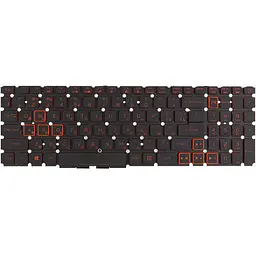 Клавіатура для ноутбука Acer Nitro 5 AN515-56 чорна, без фрейму, підсвітка