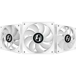 Кулер до корпусу Lian Li ST120-3 Triple White (G99.12ST3W.00) - мініатюра 2
