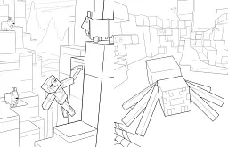 MINECRAFT. Офіційна розмальовка пригод - мініатюра 5