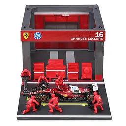 Ігровий набір Bburago Pit Pass Ferrari SF-25 1 шт. в асортименті (18-36865) - мініатюра 6