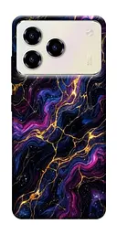 TPU чехол Demsky Purple space marble для ZTE Blade A76