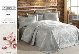 Покривало з наволочками Diva Grey 240 x 260 см Gardines pbe0051068 - мініатюра 1