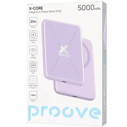 Універсальна мобільна батарея Proove X-Core 20W 5000mAh Пурпуровий (PNXC20010009) - мініатюра 7