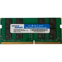 Модуль пам'яті для ноутбука SoDIMM DDR4 16GB 3200 MHz Golden Memory (GM32S22S8/16)