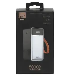 Зовнішній акумулятор King Power KPG-507 50000 mah 22.5W QC3.0 LED + 2 вбудованих кабеля - мініатюра 3