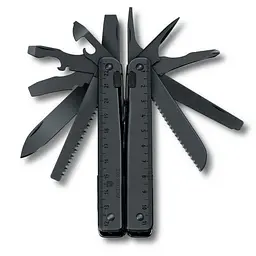 Мультитул Victorinox Swisstool BS 115мм,29функ,чорн.лезо,чорн+чорн.нейлон.чохол