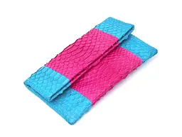 Яскравий жіночий клатч SNAKE LEATHER 24,5х22(13,5) х1 см sum0027542 - мініатюра 1